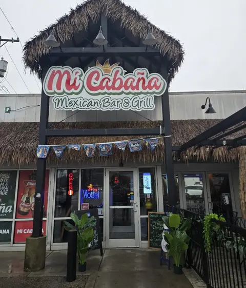 The palapa out front