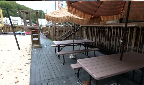 Sand patio